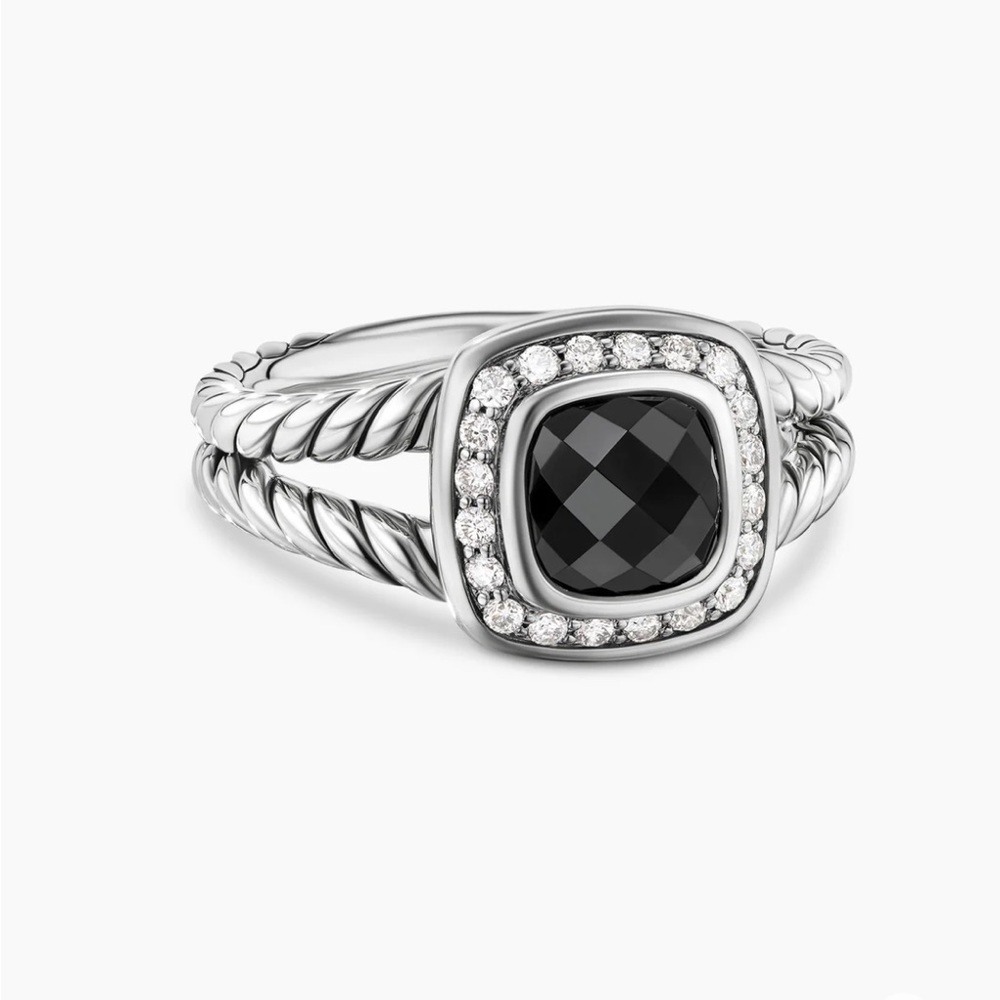 David Yurman Black Onyx Petite Albion Ring